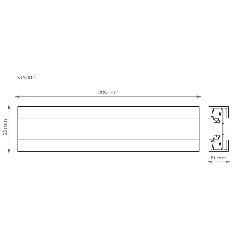 DPM X-Line STS002B Rail for Rail System Photo 3