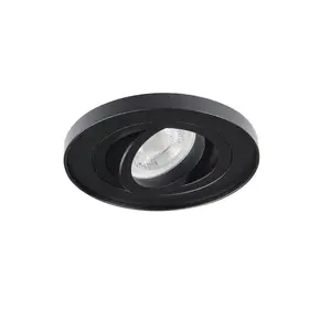 Kanlux Tiny Bord 37165 Recessed Ceiling Luminaire, GX5.3, 10W, Aluminium, Black