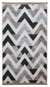 Splendid TOBO Indoor Printed Carpet, Grey and Cream