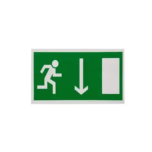 Exit Right Down Safety Sign Sticker 100x180mm