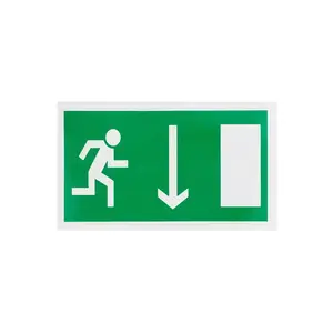Left Exit Safety Sign Sticker 100x180mm