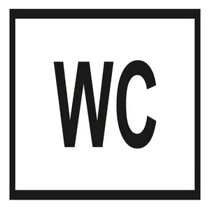 WC Sticker 120x120mm