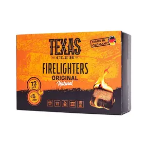 Разжигатель для гриля Texas Club Fire-Wax, 72 шт.