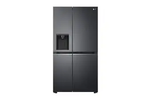 LG GSLV71MCTE Side-by-Side Refrigerator, 635L, Freestanding, Black