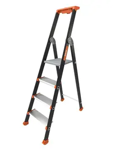 Tubesca Kolos Aluminum Ladder, 4 Steps