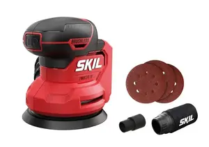 Skil Red 3746CA Cordless Eccentric Sander, 20 V