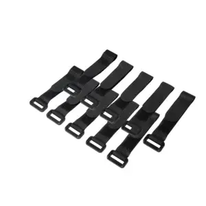 LogiLink KAB0056 neilona kabeļu savilcēji, 150 mm x 20 mm, melni, 10 gabali