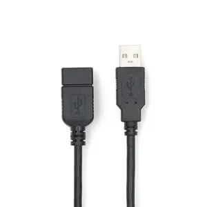 Nedis USB 2.0 Cable USB-A to USB-A 1 m Black