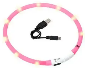 KARLIE Flamingo Dog Collar, Pink, 700 mm x 16 mm