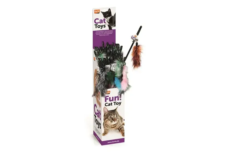 Karlie Fishing Rod Feather rotaļlieta kaķiem Photo 3