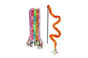 Игрушка для кошек Karlie Fishing Rod, разноцветная