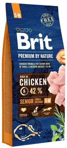 Сухой корм для пожилых собак Brit Premium Nature Senior с курицей, 3 кг