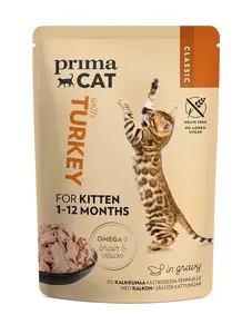 Mitrā kaķu barība PRIMA Classic, 85 g