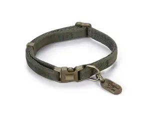 Designed by Lotte Velura Cat Standard Collar by KARLIE, Green