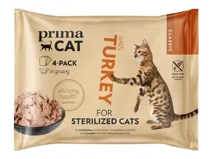 PRIMA Wet Cat Food, 4 x 85g