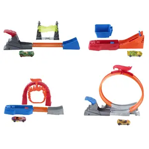 Hot Wheels Action FWM85 rotaļu automašīnu trase bērniem vecumā no 4 līdz 6 gadiem dažādas krāsas plastmasa