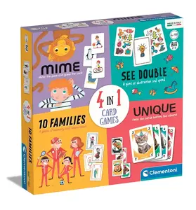 Набор карточных игр Clementoni 4 в 1