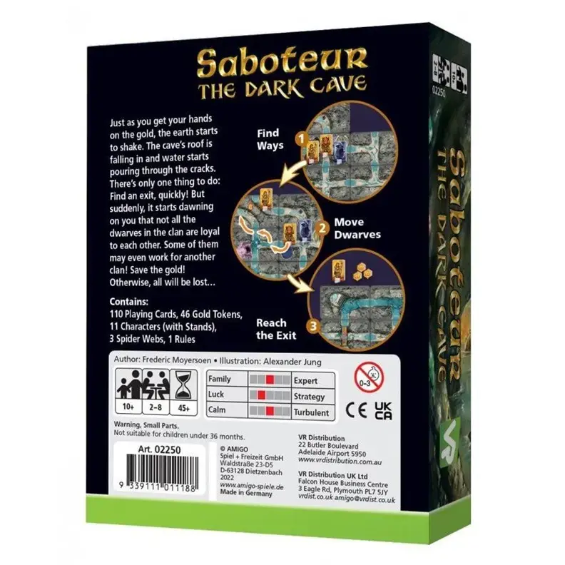 Brain Games Saboteur: The Dark Cave Board Game Photo 2