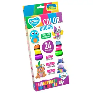 Plastilīns Lovin Color Dough ETC41184, dažādas krāsas