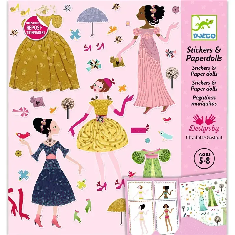 Djeco Dressing Paper Figure Making Kit Photo 2