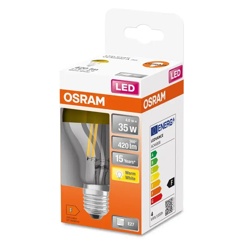 Osram A60 E27 4W 420LM 2700K LED spuldze Photo 2