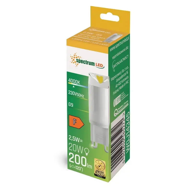 Spectrum G9 LED Bulb 2.5W 840 200lm Photo 2