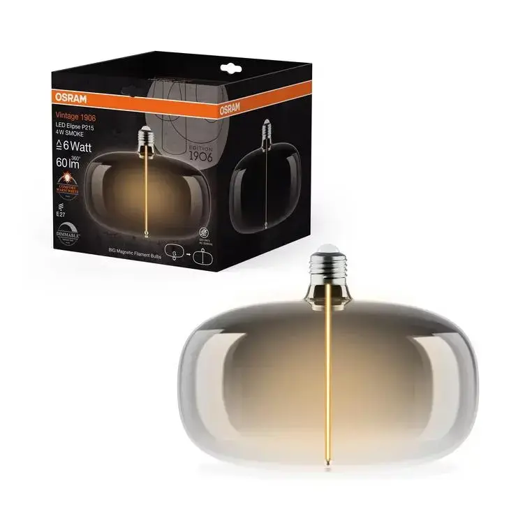 Osram LED spuldze Ellipse E27 4W 1800K Photo 2