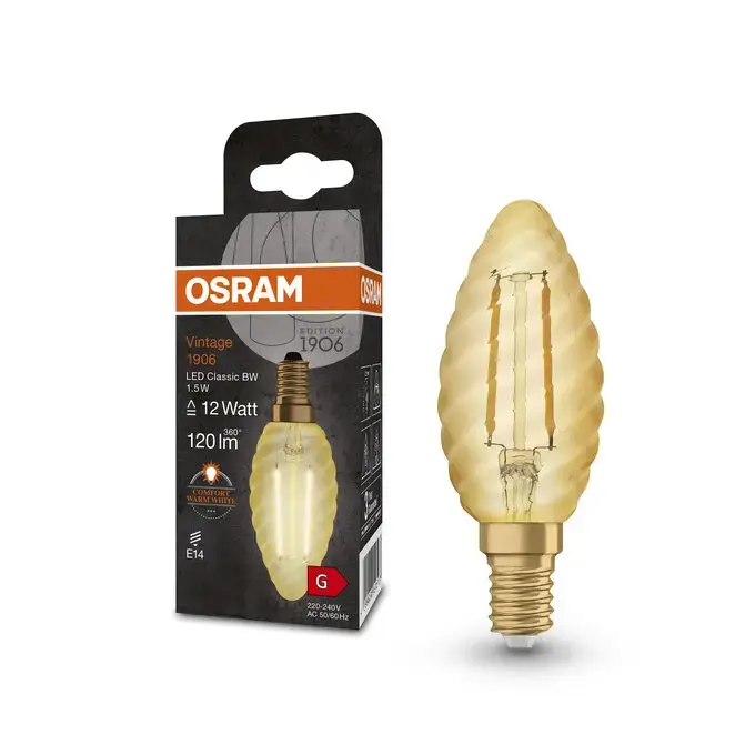 Светодиодная лампа Osram Vintage 1906 1.5 Вт E27 2400K Photo 3