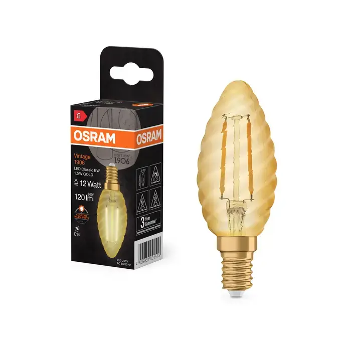 Светодиодная лампа Osram Vintage 1906 1.5 Вт E27 2400K Photo 4