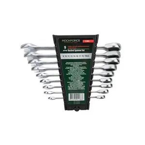 Rockforce 51092 Ratchet Combination Wrench Set, 9 Pieces