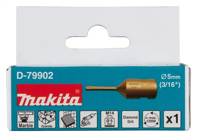Алмазная коронка Makita D-79902 5 мм M14 Photo 2