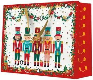Paw Nutcracker Gift Bag, 26.5 x 33.5 cm