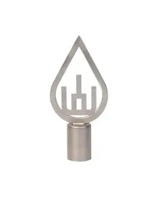 AKA Baltic Flagpole Nozzle Lithuania, 20 cm x 10 cm, Silver