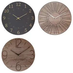 ATMOSPHERA Wall Clock, Wood, 28 cm