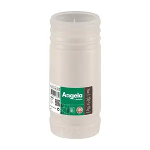 Bolsius Candle Refill, 150-hour burn time, white, 18 cm