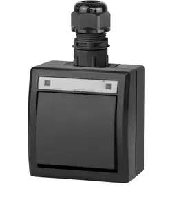 ELEKTROPLAST AQUANT 5001-67 Surface-Mounted Switch, IP65, Black