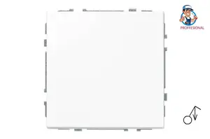 Liregus Pulse Switch, 1-gang, White