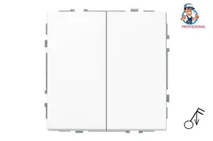 LIREGUS Modern Series 2-Gang Flush-Mounted Switch IIJ5.10-203-01.M/WM