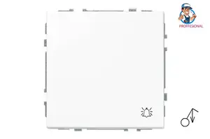 LIREGUS PUSH IESJ1.10-201-01.M/WM Modern White Single Switch