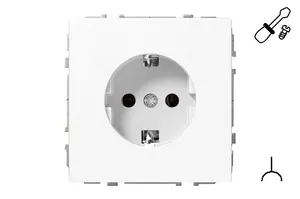 Liregus IKL16-404-01.M/WM Electric Socket with Grounding