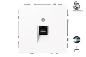 LIREGUS IKL-001-01.M/WM Modern Computer Socket, RJ45
