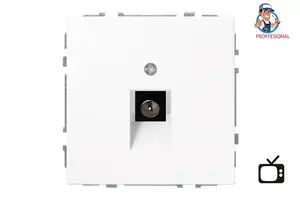 LIREGUS ITVL-1-01.M/WM Modern White TV Socket