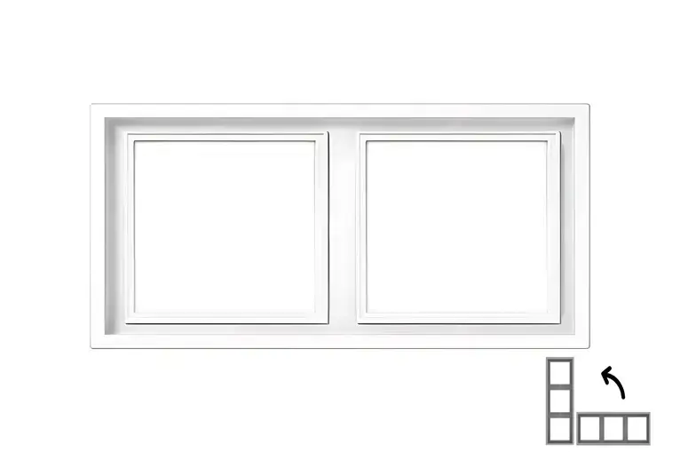 Двойная рамка LIREGUS K14-445-02.M/WM Modern White Photo 2