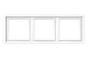 LIREGUS Modern White 3-Gang Frame for Electrical Switches and Sockets