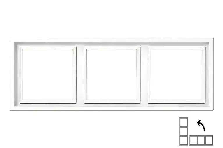 Трехместная рамка LIREGUS Modern White Photo 2