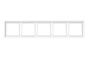 LIREGUS K14-445-05.M/WM 5-Gang Frame Modern White