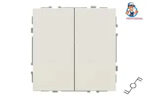 LIREGUS IP6+6.10-201-01.M/SM Two-Way Switch, 2-Gang