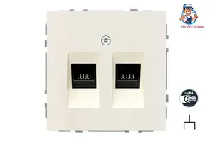 LIREGUS IKL-002-01.M/SM datora kontaktligzda, 2 porti, modulāra