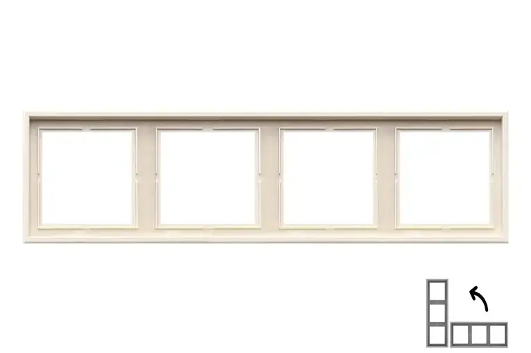 4-постовая рамка LIREGUS MODERN K14-445-04.M/SM Photo 2