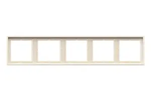 LIREGUS Modern 5-Gang Frame K14-445-05.M/SM, Sand